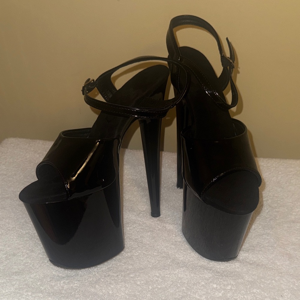 Elegant Black Platform Heels
